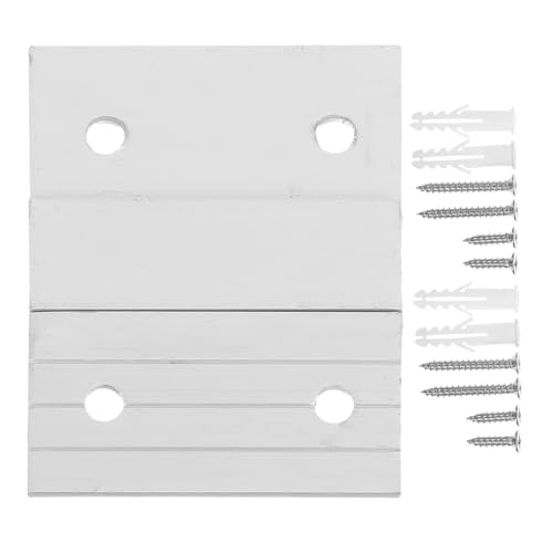 Operitacx 2 Satz Metallene Französische Klemm Halterung für Kunstrahmen Spiegel und Whiteboards Robuste Wandmontage mit Ineinandergreifenden Haken von Operitacx