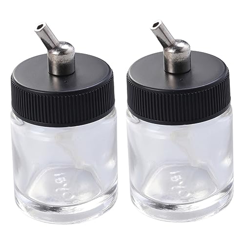 Operitacx 2 Stück Airbrush Flaschen Glas 22Cc Airbrush Flaschen Klarglas Airbrush Flaschen Airbrush Flaschen Mit Verschlüssen von Operitacx