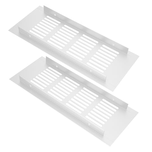 Operitacx 2 Stück Aluminium Lüftungsgitter Set Atmungsaktives Möbelgitter Rostfrei und Feuchtigkeitsbeständig für Schränke Kleiderschränke und Schuhschränke Elegantes Design Operitacx 2 Stück Aluminium Lüftungsgitter Set Atmungsaktives Möbelgitter Rostfrei und Feuchtigkeitsbeständig für Schränke Kleiderschränke und Schuhschränke Elegantes Design von Operitacx