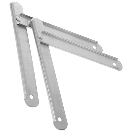 Operitacx 2 Stück Aluminiumlegierung Klappenbeschläge für Klappleitern Langlebige und Stabile Verbindungsstangen Kompatibel mit Haushaltsleitern und Fotoleitern Einfache Installation von Operitacx