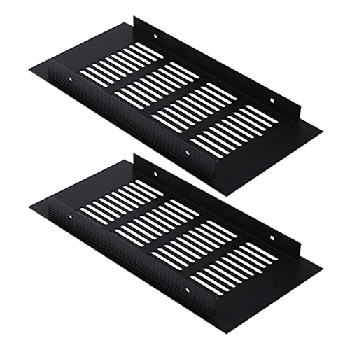 Operitacx 2 Stück Atmungsaktive Lüftungsgitter Aluminiumlegierung Rechteckige Abdeckung für Schränke Kleiderschränke und Schuhschränke Operitacx 2 Stück Atmungsaktive Lüftungsgitter Aluminiumlegierung Rechteckige Abdeckung für Schränke Kleiderschränke und Schuhschränke von Operitacx