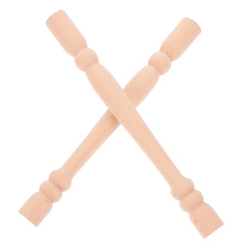Operitacx 2 Stück Baluster Unbehandelt Robuste Holzsäulen für Möbelpfosten Diy Dekoration Wohnkultur Weinregal Geländer Säule Operitacx 2 Stück Baluster Unbehandelt Robuste Holzsäulen für Möbelpfosten Diy Dekoration Wohnkultur Weinregal Geländer Säule von Operitacx