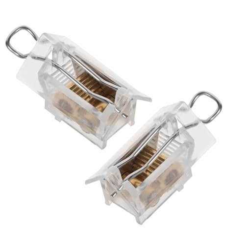 Operitacx 2 Stück Blind Cord Lock aus Langlebigem Abs Metall mit Doppelt Verriegelndem Mechanismus Modernes Design Installieren Ersatzteil für Römische Rollos und Plissee Jalousien von Operitacx