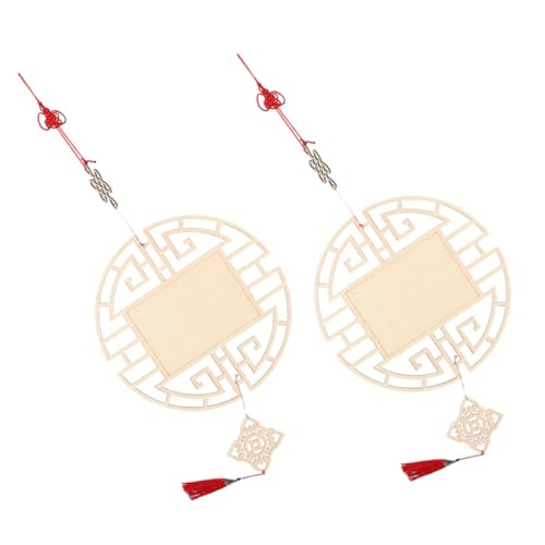 Operitacx 2 Stück DIY Chinesische Hängende Pendants mit Knotentassel für Wanddekoration Unbearbeitete Holzscheiben für Festliche Tischgestaltung Operitacx 2 Stück DIY Chinesische Hängende Pendants mit Knotentassel für Wanddekoration Unbearbeitete Holzscheiben für Festliche Tischgestaltung von Operitacx