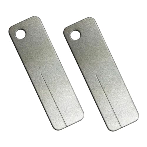 Operitacx 2 Stück Diamant-schleifstein -werkzeug Rechteckiger Schleifstein Fräser Schleifwerkzeug Outdoor-schärfstein Tragbare Schleifsteine Cutter Schleifspitzer Silver von Operitacx