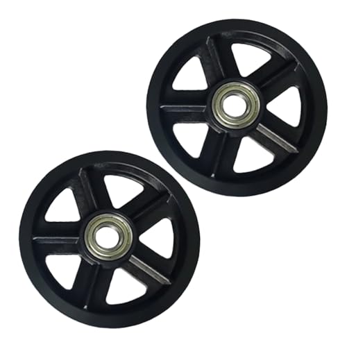 Operitacx 2 Stück Dicke Türlaufrollen mit langlebigem Lager Verschleißfest Geräuscharm Leicht Gleitend Verstellbar für Hängende Schiebetüren Scheunentore Küche Garage Lager von Operitacx