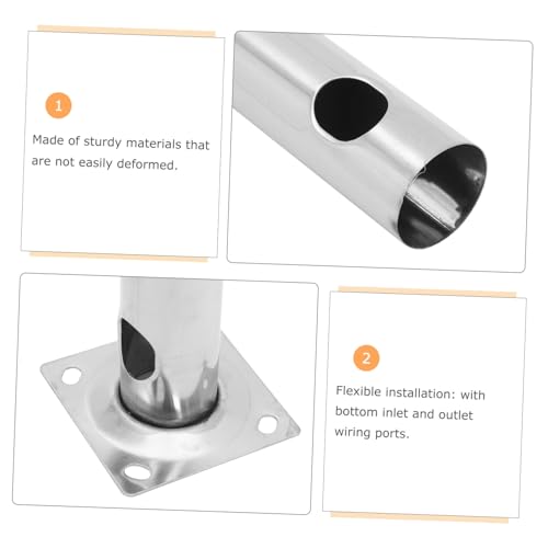 Operitacx 2 Stück Edelstahl Montagehalterung für Außenbereich Wetterfeste Antennenstütze und Überwachungsnetzwerk Halterung Kompatibel mit Infrarot-Alarm und Kameras von Operitacx