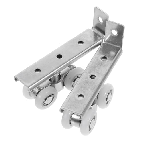 Operitacx 2 Stück Edelstahl Schiebetür Laufrollen Leise Dämpfend Robuste Türrollen Für Holz Glas Kleiderschrank Küchen Schiebetüren Mit Schrauben Für Haus Büro von Operitacx