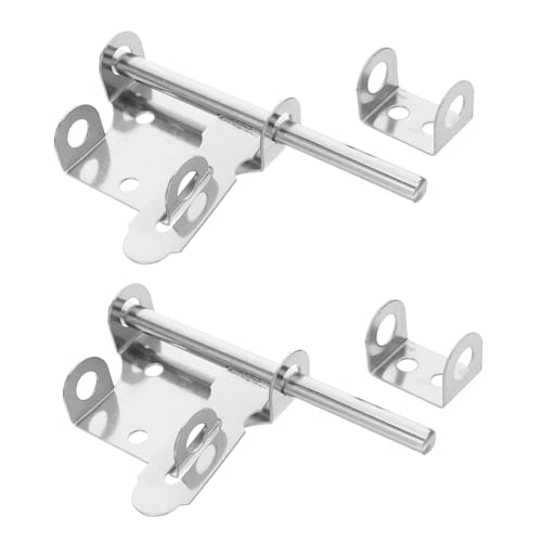 Operitacx 2 Stück Edelstahl Türriegel Innenbereich Riegel mit Vorhängeschlossloch Geräuschloser Antidiebstahl Bolzenriegel für Schlafzimmer Stabile Türen und Apartments Operitacx 2 Stück Edelstahl Türriegel Innenbereich Riegel mit Vorhängeschlossloch Geräuschloser Antidiebstahl Bolzenriegel für Schlafzimmer Stabile Türen und Apartments von Operitacx