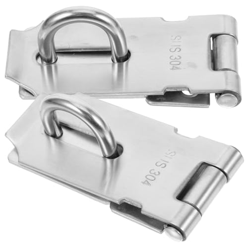 Operitacx 2 Stück Edelstahl Türschloss Überfalle Bolzenriegel Riegel Türsicherung für Türen Fenster Gartentor mit Einfacher Montage und Verbessertem Einbruchschutz von Operitacx