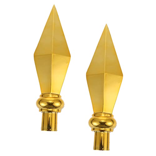Operitacx 2stücke Aluminium Fahnenmast Topper Goldfarbener Finial Ornament Für Gartenfahnen Wetterfest Und Einfach Zu Montieren Für Innen Und Außenbereiche Operitacx 2stücke Aluminium Fahnenmast Topper Goldfarbener Finial Ornament Für Gartenfahnen Wetterfest Und Einfach Zu Montieren Für Innen Und Außenbereiche von Operitacx