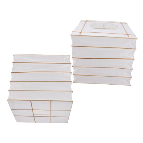 Operitacx 2 Stück Faltbare Quadratische Papierschirme Nordischer Stil Leichte Lampenschirme aus Papier Dekorative Hängeleuchtenabdeckungen Nachhaltige Pendelleuchten für Wohnzimmer und Büro Operitacx 2 Stück Faltbare Quadratische Papierschirme Nordischer Stil Leichte Lampenschirme aus Papier Dekorative Hängeleuchtenabdeckungen Nachhaltige Pendelleuchten für Wohnzimmer und Büro von Operitacx