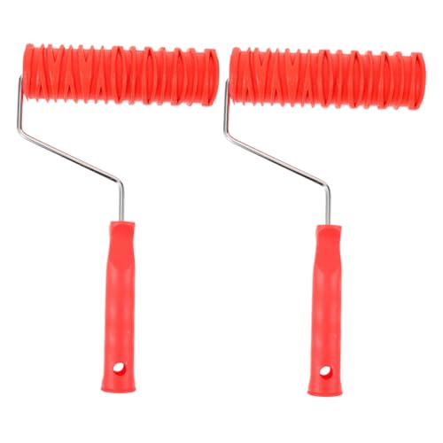 Operitacx 2 Stück Gummiwalzen Strukturrolle mit Ergonomischem Griff Flexible Verschleißfeste Musterwalze für Wand Decke Schrank Langlebig Dekorative Texturrolle für Wandgestaltung Operitacx 2 Stück Gummiwalzen Strukturrolle mit Ergonomischem Griff Flexible Verschleißfeste Musterwalze für Wand Decke Schrank Langlebig Dekorative Texturrolle für Wandgestaltung von Operitacx