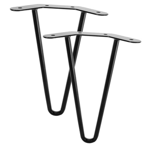 Operitacx 2 Stück Haarnadel Tischbeine Metallmöbelbeine Höhe Robust und Verschleißfest für DIY Projekte und Schreibtische Installieren und Langlebig von Operitacx