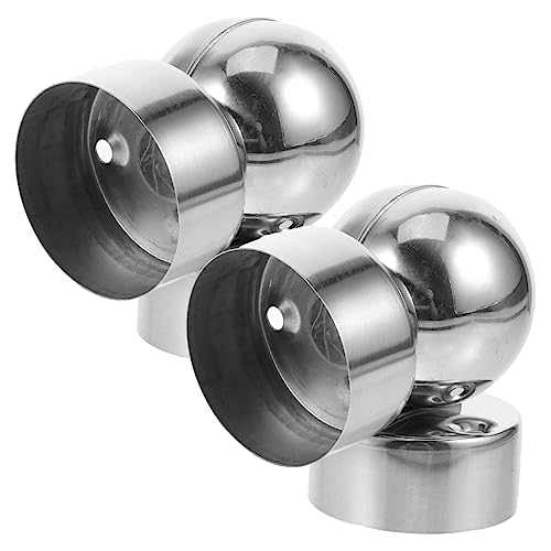 Operitacx 2 Stück Handlaufverbindung Verstellbare Halterung für Runde Rohre Stabiler Handlauf Connector für Treppen und Balkone Langlebig und Installieren Operitacx 2 Stück Handlaufverbindung Verstellbare Halterung für Runde Rohre Stabiler Handlauf Connector für Treppen und Balkone Langlebig und Installieren von Operitacx