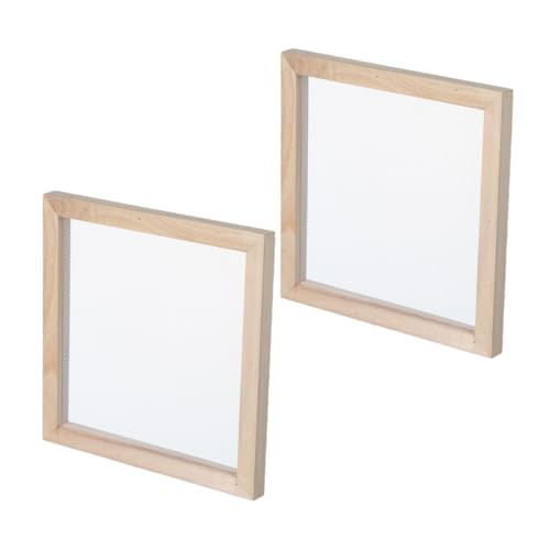Operitacx 2 Stück Holz-papierschöpfrahmen Natürlicher Holzrahmen für DIY Papierherstellung Bastelbedarf Kreative Schulprojekte Handarbeit Operitacx 2 Stück Holz-papierschöpfrahmen Natürlicher Holzrahmen für DIY Papierherstellung Bastelbedarf Kreative Schulprojekte Handarbeit von Operitacx