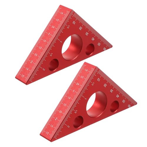 Operitacx 2 Stück Holzbearbeitungswerkzeuge Lineal Holzbearbeitungswerkzeug Holzbearbeitungswinkel messen Rechtwinkliger Winkel Tischler-Messlineal Aluminiumlegierung rot Operitacx 2 Stück Holzbearbeitungswerkzeuge Lineal Holzbearbeitungswerkzeug Holzbearbeitungswinkel messen Rechtwinkliger Winkel Tischler-Messlineal Aluminiumlegierung rot von Operitacx