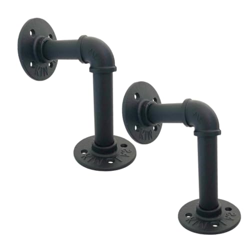 Operitacx 2 Stück Industrielle Eisenrohr Regalhalterungen Wandmontage Robuste Flanschhalter für Schwebende Ablagen Schwarz Geeignet für Holzregale Modernes Industriedesign Vielseitig für Operitacx 2 Stück Industrielle Eisenrohr Regalhalterungen Wandmontage Robuste Flanschhalter für Schwebende Ablagen Schwarz Geeignet für Holzregale Modernes Industriedesign Vielseitig für von Operitacx