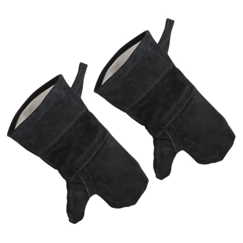 Operitacx 2 Stück Isolierte Grillhandschuhe Schweißerhandschuhe Kochhandschuhe Hitze Handschuhe Outdoor-Handschuhe heiße Pads und Topflappen Überhandschuh Bratschuhe Rindsleder Schwarz Operitacx 2 Stück Isolierte Grillhandschuhe Schweißerhandschuhe Kochhandschuhe Hitze Handschuhe Outdoor-Handschuhe heiße Pads und Topflappen Überhandschuh Bratschuhe Rindsleder Schwarz von Operitacx