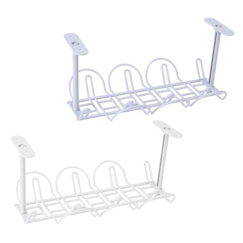 Operitacx 2 Stück Kabel Organizer Set für Schreibtische Teiliges Kabelmanagement Tablett Weiß Bohren zur Ordentlichen Aufbewahrung von Kabeln Tisch Operitacx 2 Stück Kabel Organizer Set für Schreibtische Teiliges Kabelmanagement Tablett Weiß Bohren zur Ordentlichen Aufbewahrung von Kabeln Tisch von Operitacx