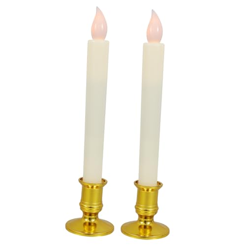 Operitacx 2 Stück LED Stabkerzen mit Warmem Licht Langlebige Flammenlose Umweltfreundliche LED Kerzen Tischdekoration für Party Hochzeit und Romantische Atmosphäre Operitacx 2 Stück LED Stabkerzen mit Warmem Licht Langlebige Flammenlose Umweltfreundliche LED Kerzen Tischdekoration für Party Hochzeit und Romantische Atmosphäre von Operitacx