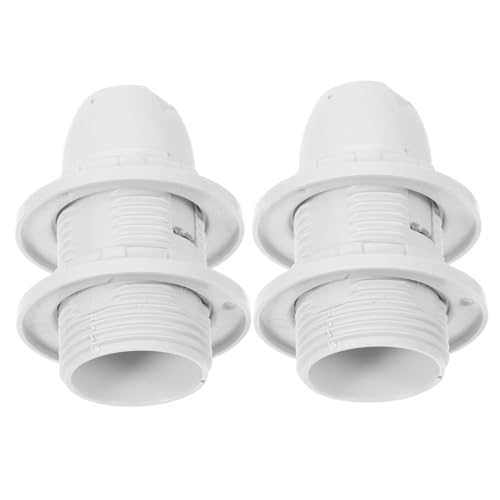 Operitacx 2 Stück Lampenfassung Schraubfassung Weiß Gewindesockel für Tischlampe Stehlampe Kronleuchter Einfacher Lampenwechsel Einsetzbar und Leicht zu Montieren Operitacx 2 Stück Lampenfassung Schraubfassung Weiß Gewindesockel für Tischlampe Stehlampe Kronleuchter Einfacher Lampenwechsel Einsetzbar und Leicht zu Montieren von Operitacx