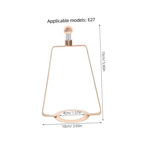 Operitacx 2 Stück Lampenschirmhalter aus Eisen Lampenschirm harfenhalter Verstellbar Dekorativer Lampenhalter für Tisch Stehlampen Robustes DIY Ersatzteil Goldfarben Einfach zu Montieren von Operitacx