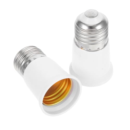 Operitacx 2 Stück Lampensockel Adapter Verlängerung Schraubfassung Licht Fassung Verlängerungsadapter Kompatibel mit Hängelampe Nachttischlampe Wandleuchte Robust Langlebig Vielseitig von Operitacx