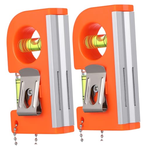 Operitacx 2 Stück Magnetische Wasserwaage Aluminiumlegierung Mini wasserwaage mit Hoher Präzision Langlebig und Tragbar Praktisches Werkzeug für Bilderrahmen und Installationen von Operitacx