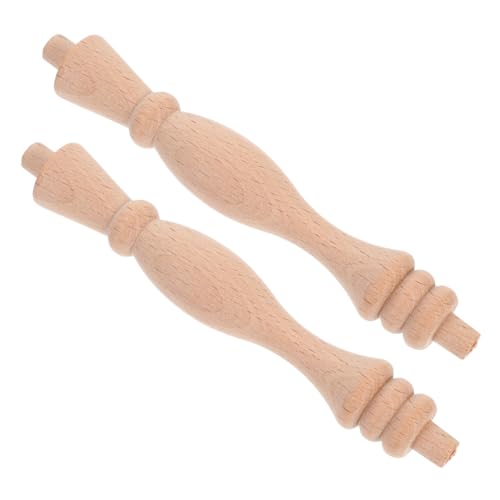 Operitacx 2 Stück Massive Holzbaluster Unbehandelt Klassisches Römisches Design Robuste Treppen spindeln für Möbelreparatur und Innenraum geländer Dekorative Holzsäulen für Weinregal und von Operitacx