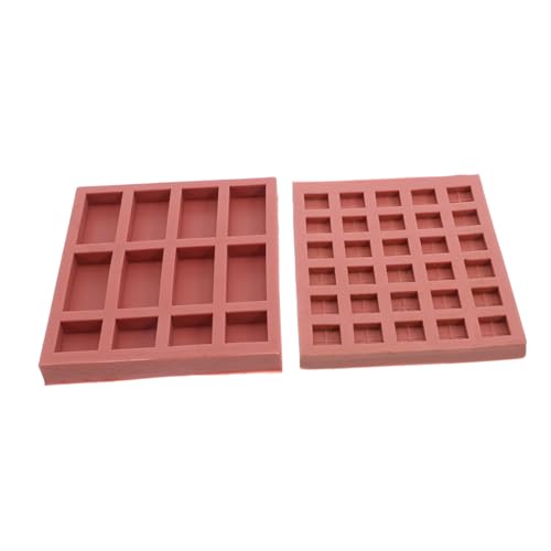Operitacx 2 Stück Modell Bodenfliesenform Betonpflasterformen Silikonform Für Massive Ziegel Miniatur Ziegel Silikonform Für Massive DIY Herstellung Von Mini von Operitacx
