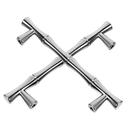 Operitacx 2 Stück Möbelgriffe Metall Türgriffe Schrankgriffe Bambusstil Modern für Schrank Kommode Kleiderschrank Robust und Langlebig in Gebürstetem Nickel Operitacx 2 Stück Möbelgriffe Metall Türgriffe Schrankgriffe Bambusstil Modern für Schrank Kommode Kleiderschrank Robust und Langlebig in Gebürstetem Nickel von Operitacx