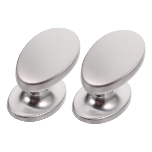 Operitacx 2 Stück Möbelgriffe in E-Design Champagner Single-hole Schrankknöpfe mit Schrauben Europäisches Vintage-Design für Kommode Schublade Kleiderschrank Badmöbel Einfache DIY-Montage von Operitacx