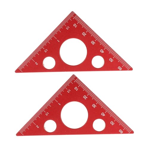 Operitacx 2 Stück Multifunktionales Aluminium-Winkellineal Holzarbeiten Präzises Metrisches und Zollmaß Robustes Messwerkzeug für Holzhandwerker Winkel Höhenmessung Langlebig und Vielseitig Operitacx 2 Stück Multifunktionales Aluminium-Winkellineal Holzarbeiten Präzises Metrisches und Zollmaß Robustes Messwerkzeug für Holzhandwerker Winkel Höhenmessung Langlebig und Vielseitig von Operitacx
