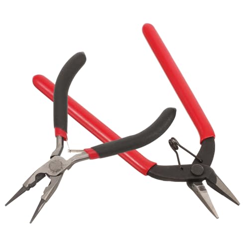 Operitacx 2 Stück Professionelle Schmuckzangen Teiliges Rundzange und Drahtschneider Präzise Schmuckherstellung Zubehör für DIY mit Komfortablem Griff und Langlebigem Design von Operitacx