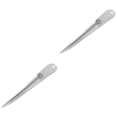 Operitacx 2 Stück Rattan - Messer - Werkzeug Bausätze Rattanmöbel Körbe Weiden handwerkzeug muttertqgsgeschenk Rattan - Reparaturwerkzeug Brecheisen - Werkzeug zum Trimmen Rostfreier Stahl Silver von Operitacx