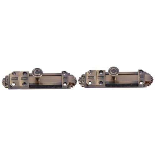 Operitacx 2 Stück Retro Vintage Europäischer Schiebetürbolzen Riegel Sicherheitsverriegelung Legierung Antik Kupfer Türschloss für Holz und Badezimmer Türen Operitacx 2 Stück Retro Vintage Europäischer Schiebetürbolzen Riegel Sicherheitsverriegelung Legierung Antik Kupfer Türschloss für Holz und Badezimmer Türen von Operitacx