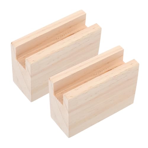 Operitacx 2 Stück Robuste Holz Möbel Risers Bettrahmen Erhöhung rutschfest Stabil für Sofa Stuhl Schrank Schwerlastfähige Holzblöcke Möbelvergrößerung für Stauraum unter Betten von Operitacx
