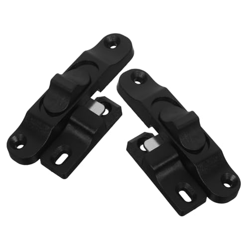 Operitacx 2 Stück Schieben Und Ziehen Des Klapptürschlosses Schiebetürschlossriegel Türschlittenriegel Schiebefenster -latch -austausch Riegel Der Schiebetür Fensterschieber Schwarz Plastik von Operitacx