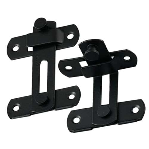 Operitacx 2 Stück Schiebetür Riegel aus Edelstahl Verschleißfest und Korrosionsbeständig Winkel Vielseitig als Türverriegelung und Sicherheitsschloss für Haus Büro Stall und Schuppen von Operitacx