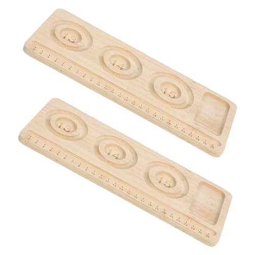 Operitacx 2 Stück Schmuck Design Brett mit Multi Fächern zur Effektiven Organisation und Sortierung von Perlen Praktische DIY Bastelunterlage für Armbänder von Operitacx