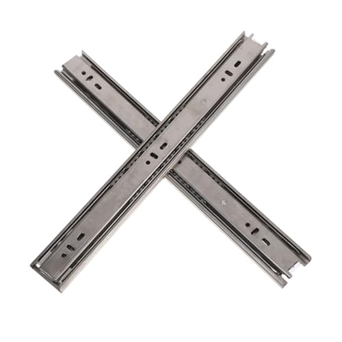 Operitacx 2 Stück Schubladenschienen Vollauszug Laufrollen Seitliche Montage Silent Heavy Duty für Möbel Schränke Kommoden Kleiderschränke mit Präzisions-dreifach-design Operitacx 2 Stück Schubladenschienen Vollauszug Laufrollen Seitliche Montage Silent Heavy Duty für Möbel Schränke Kommoden Kleiderschränke mit Präzisions-dreifach-design von Operitacx