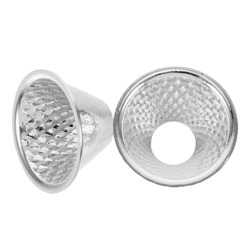 Operitacx 2 Stück Taschenlampen Reflektorbecher Reflektorkappe für LED Licht Ersatzteil für Indoor Outdoor Beleuchtung von Operitacx