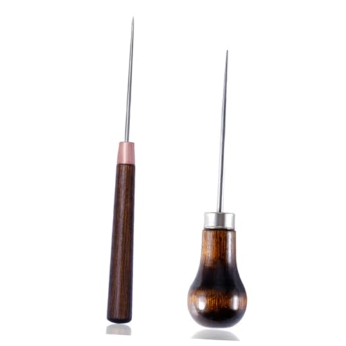 Operitacx 2 Stück Teiliges DIY Nähahle mit Holzgriff Langlebiges Lederhandwerk Werkzeug für Schuhreparatur Nähen von Leder und Kompakt und Praktisch für Handarbeiten Operitacx 2 Stück Teiliges DIY Nähahle mit Holzgriff Langlebiges Lederhandwerk Werkzeug für Schuhreparatur Nähen von Leder und Kompakt und Praktisch für Handarbeiten von Operitacx