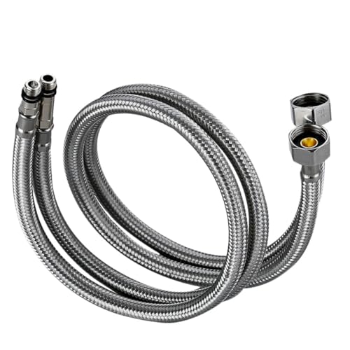 Operitacx 2 Stück Teiliges Edelstahl Duschschlauch Rostfrei Korrosionsbeständig Flexibler Wasserzulaufschlauch für Waschbecken und Badarmaturen Langlebig Kratzfest für Warm Operitacx 2 Stück Teiliges Edelstahl Duschschlauch Rostfrei Korrosionsbeständig Flexibler Wasserzulaufschlauch für Waschbecken und Badarmaturen Langlebig Kratzfest für Warm von Operitacx