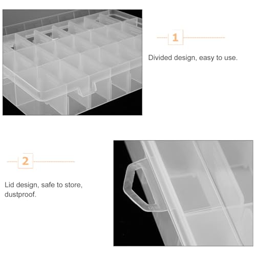 Operitacx 2 Stück Teiliges Kunststoff Aufbewahrungsbox Transparent mit Deckel Multi Grid Organizer für Schmuck Strasssteine Perlen Kleine Gegenstände Kompakt und Platzsparend Operitacx 2 Stück Teiliges Kunststoff Aufbewahrungsbox Transparent mit Deckel Multi Grid Organizer für Schmuck Strasssteine Perlen Kleine Gegenstände Kompakt und Platzsparend von Operitacx