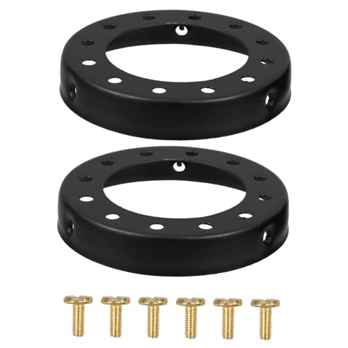 Operitacx 2 Stück Teiliges Lampenschirm abdeckring Metall Vintage Deckenlampe Zubehör Antike Oberfläche mit Wärmeableitung Schraubring für Sichere Befestigung Geeignet für Innenlampen Operitacx 2 Stück Teiliges Lampenschirm abdeckring Metall Vintage Deckenlampe Zubehör Antike Oberfläche mit Wärmeableitung Schraubring für Sichere Befestigung Geeignet für Innenlampen von Operitacx