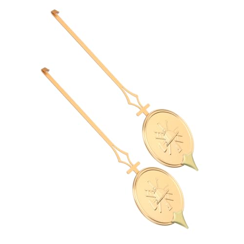 Operitacx 2 Stück Teiliges Quarzuhr Pendel Metall Ersatz Pendeluhr für Wanduhr DIY Uhrreparatur Hochglanz Gold Schwingpendel für Traditionelle Quarz Wanduhren Operitacx 2 Stück Teiliges Quarzuhr Pendel Metall Ersatz Pendeluhr für Wanduhr DIY Uhrreparatur Hochglanz Gold Schwingpendel für Traditionelle Quarz Wanduhren von Operitacx