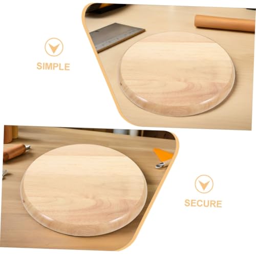Operitacx 2 Stück Teiliges Runde Holzsitzfläche Hocker Ersatzsitz aus Langlebigem Holz Polierte Oberfläche Einfache Minimalistisches Design Passend für Bar Kantine und Esszimmer von Operitacx
