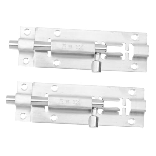 Operitacx 2 Stück Teiliges Türschloss aus Edelstahl Robuster Türriegel für Innenbereich Langlebiger Türbolzen für Badezimmer Schlafzimmer Schrank Stabiler Schiebetürverschluss von Operitacx
